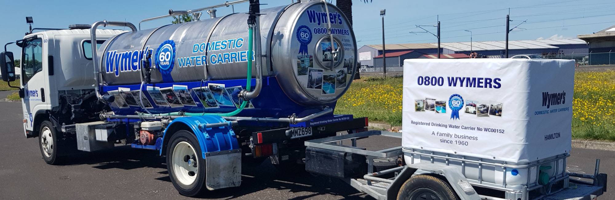 Wymers Truck with IBC attached